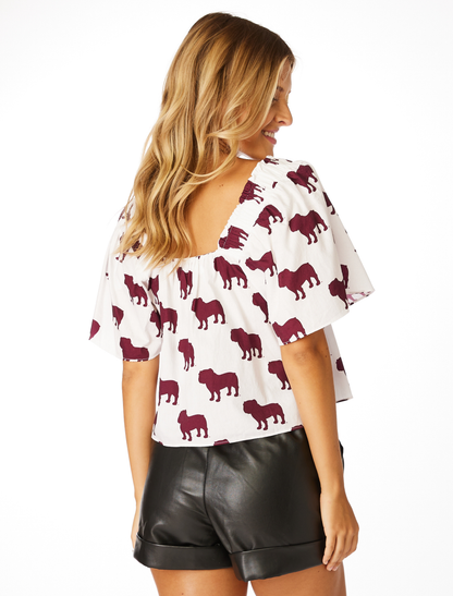 The Bulldog Poplin Accent Sleeve