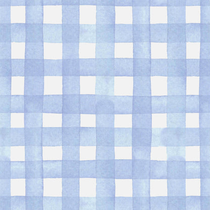 Powder Blue Picnic Gingham Mini Prosecco Wraps (3-Pack)