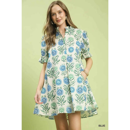 Floral Puff Sleeve Dress