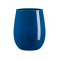 12 oz. Navy Elegant Stemless Plastic Wine Glasses - 16 pcs