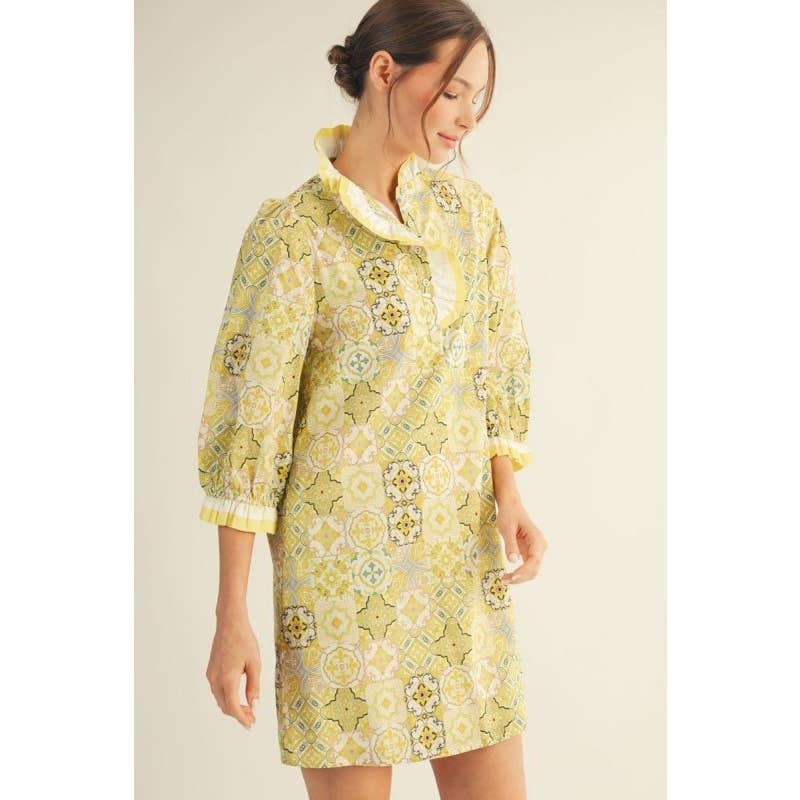 Print Shift Dress