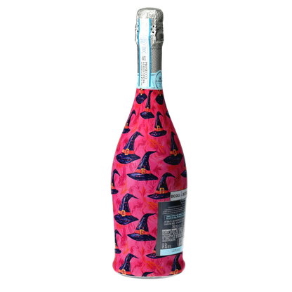 Preppy Halloween Witch Hats Prosecco Bottle Wrap