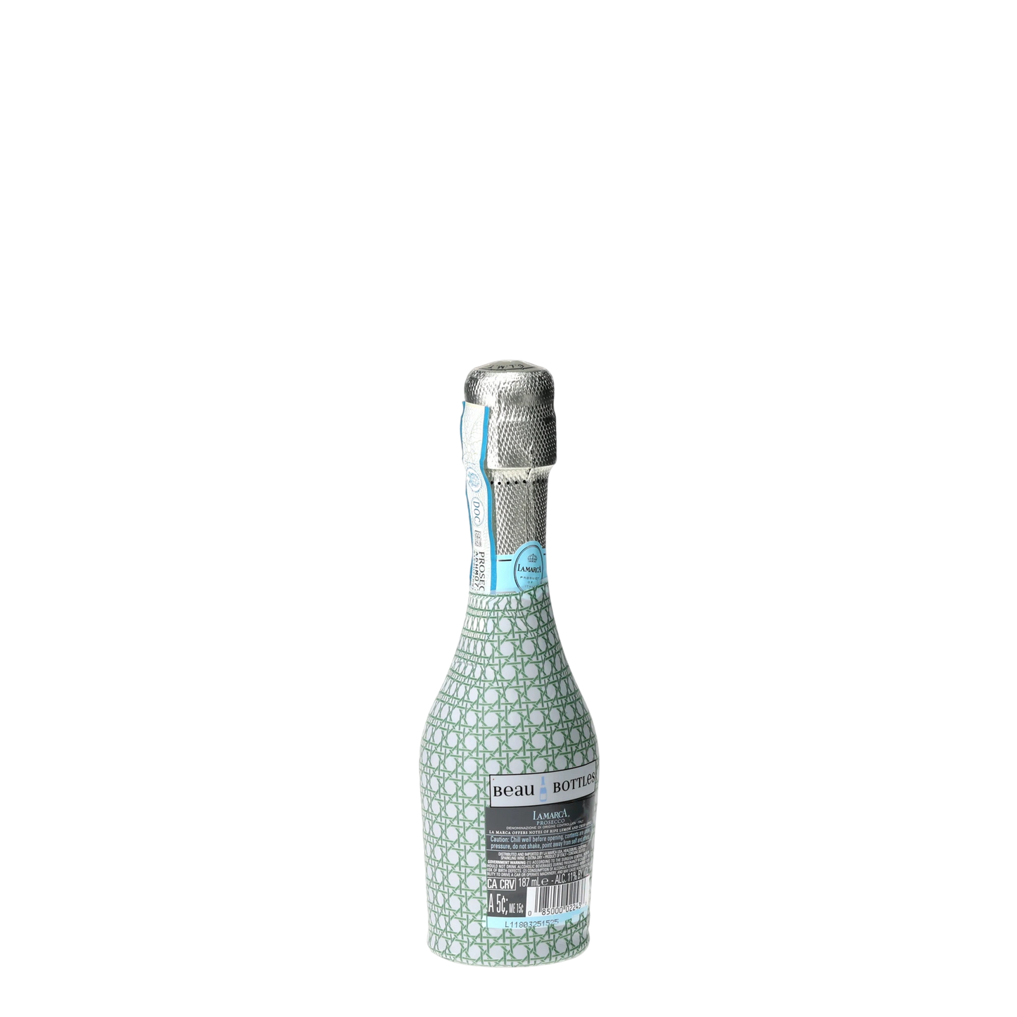 Sage & White Cane Mini Prosecco Wraps (Set of 3)