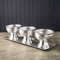 Hammered Tray Set 3 Bowls
