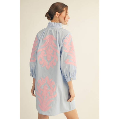 NEW floral applique shift dress