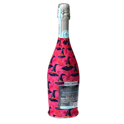 Preppy Halloween Witch Hats Prosecco Bottle Wrap