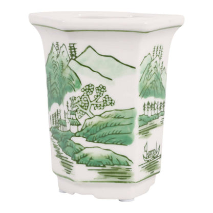 Scented Candle - Sage & Eucalyptus Green Ceramic, 6 Oz