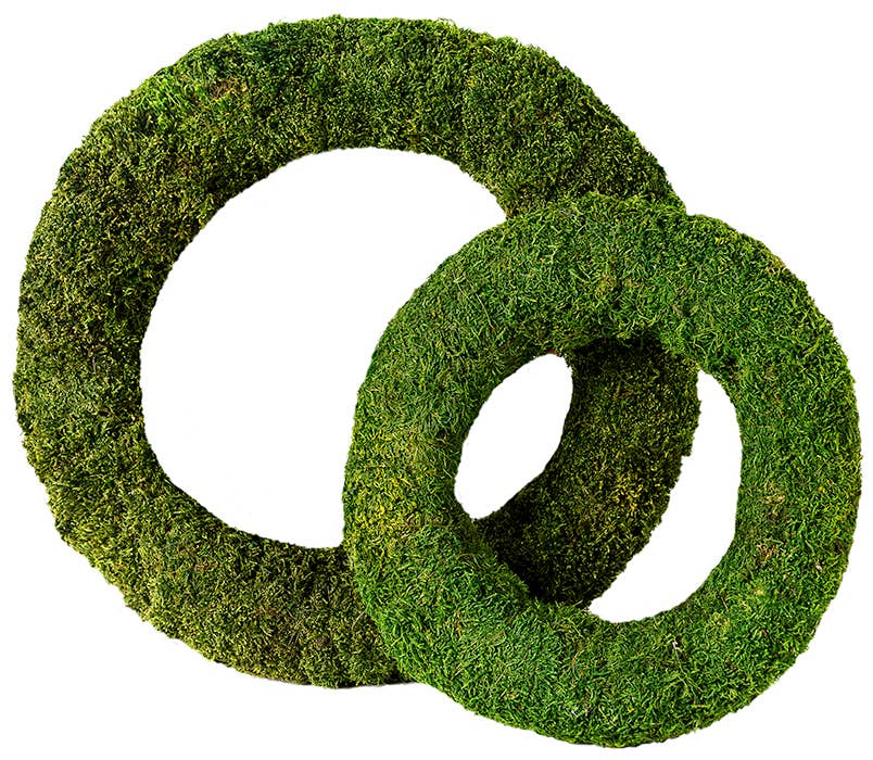 18" Round/Oval - Moss Wreath