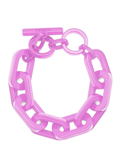 Resin Cable Chain Toggle Bracelet