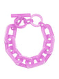 Resin Cable Chain Toggle Bracelet