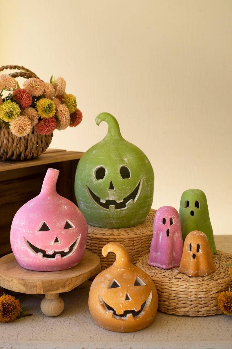 COLORFUL CLAY GHOSTS