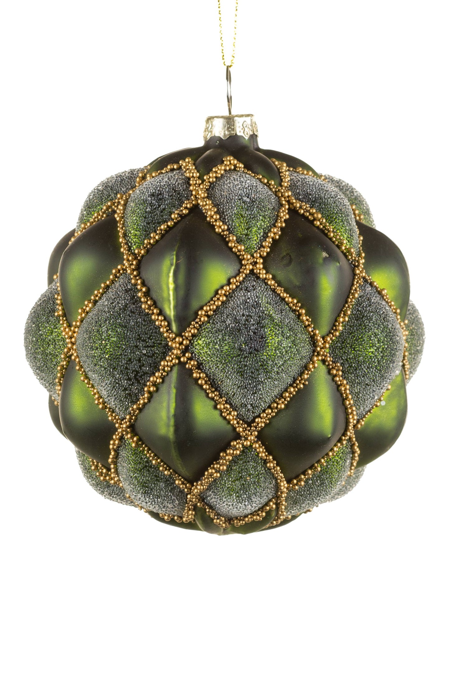 NEW-Hanging Forest Green Ballooning Bauble Ornament