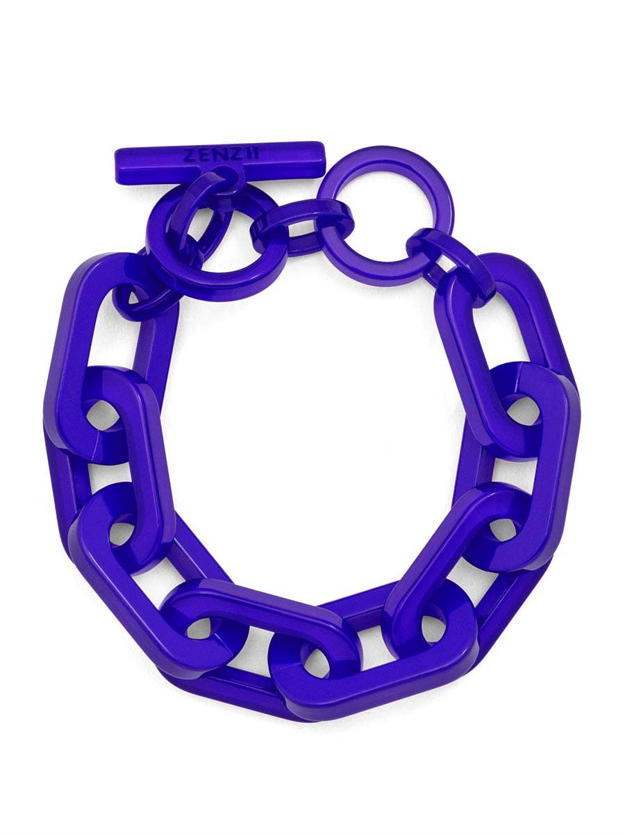 Resin Cable Chain Toggle Bracelet