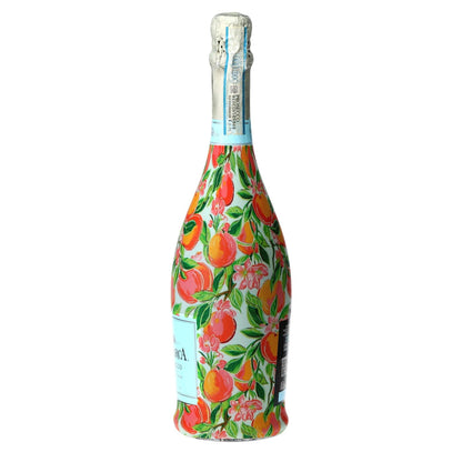 Peach Blossom Grove Prosecco Bottle Wrap