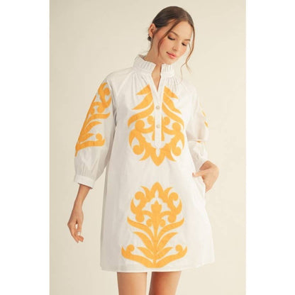 NEW floral applique shift dress