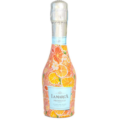 Beau Bottles Preppy Watercolor Oranges - MINI Prosecco Collection - Six Pack