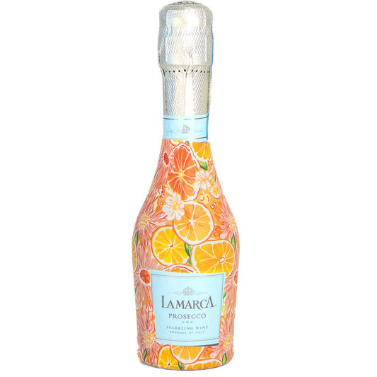 Beau Bottles Preppy Watercolor Oranges - MINI Prosecco Collection - Six Pack