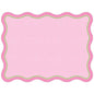 Light Pink and Green Linen Posh Die-Cut Placemat