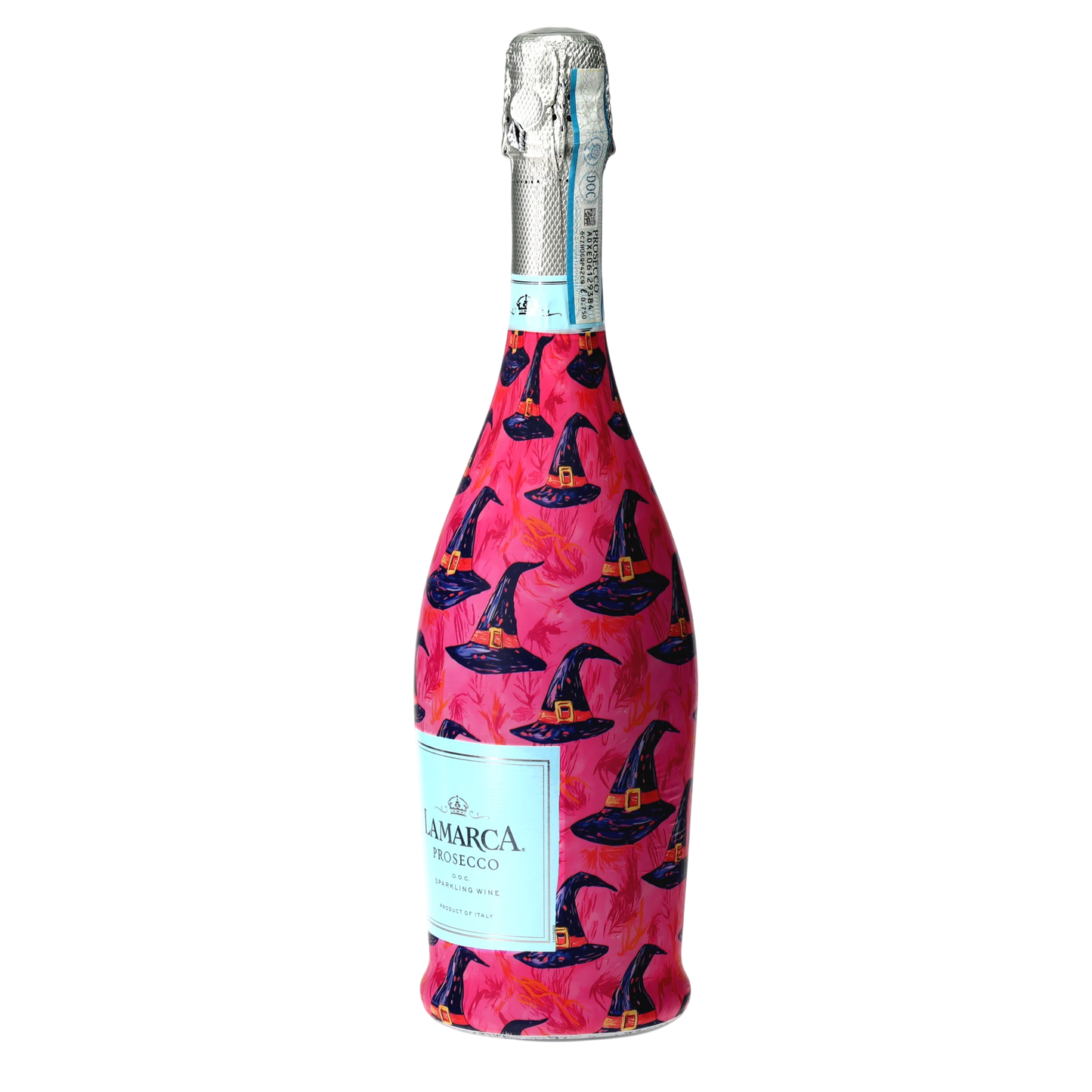 Preppy Halloween Witch Hats Prosecco Bottle Wrap