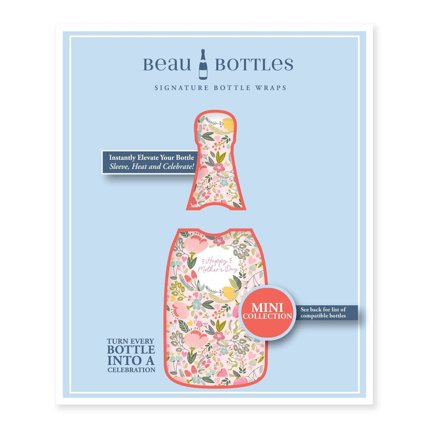 Beau Bottles Mother's Day Meadows- MINI Prosecco Collection - Six Pack