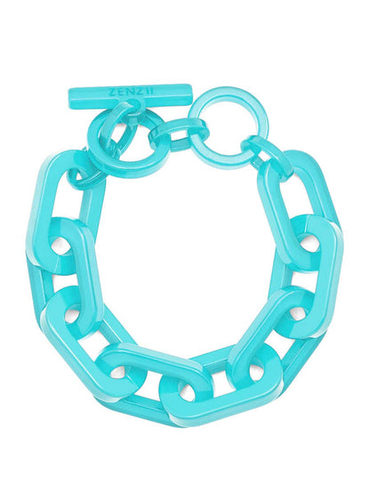 Resin Cable Chain Toggle Bracelet
