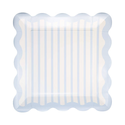 BAB1142 - Blue Striped 10" Plate