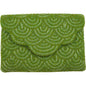 MATCHA GREEN BEADED CLUTCH