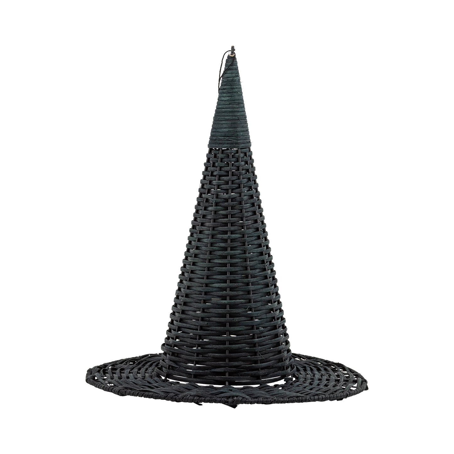HAL1340 - Natural Rattan Witch Hat - 15"