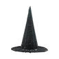 HAL1340 - Natural Rattan Witch Hat - 15"
