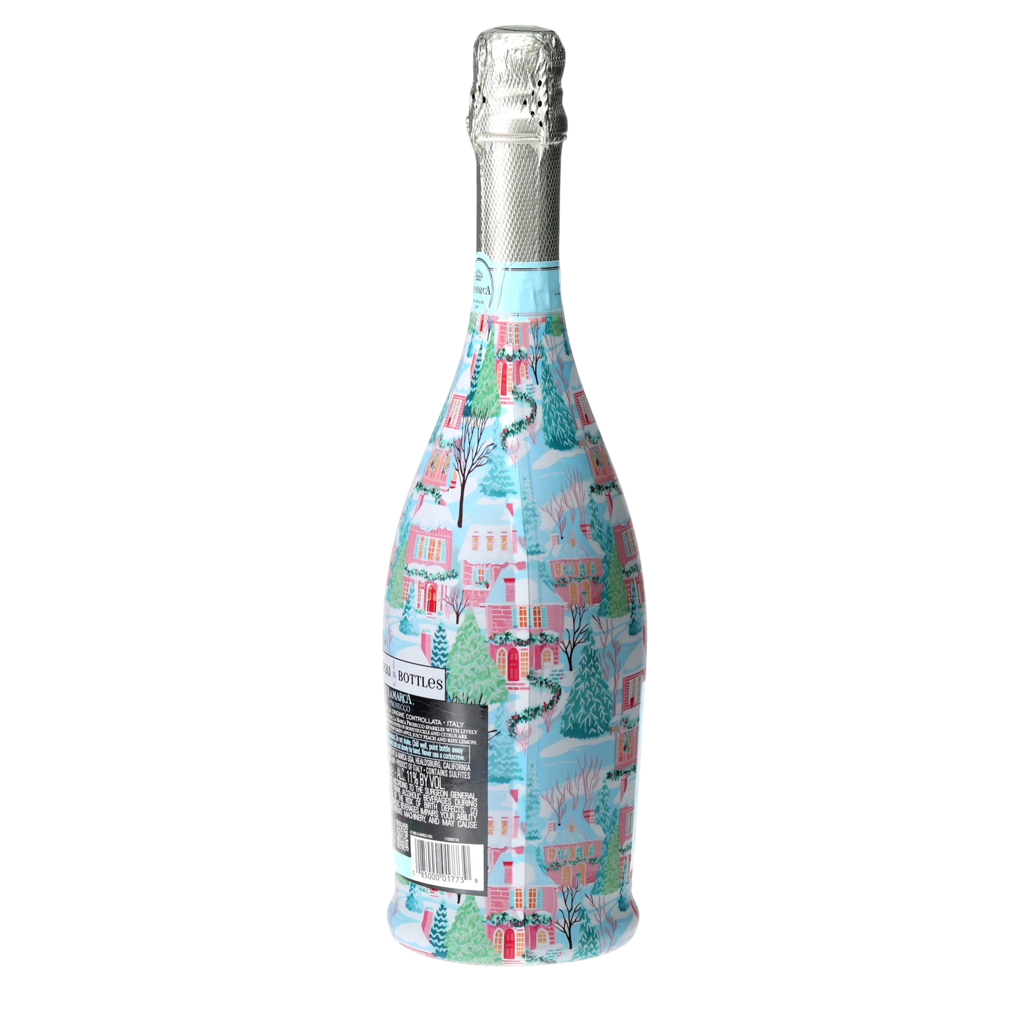 Home for the Holidays Prosecco Bottle Wrap