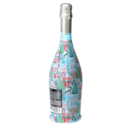 Home for the Holidays Prosecco Bottle Wrap