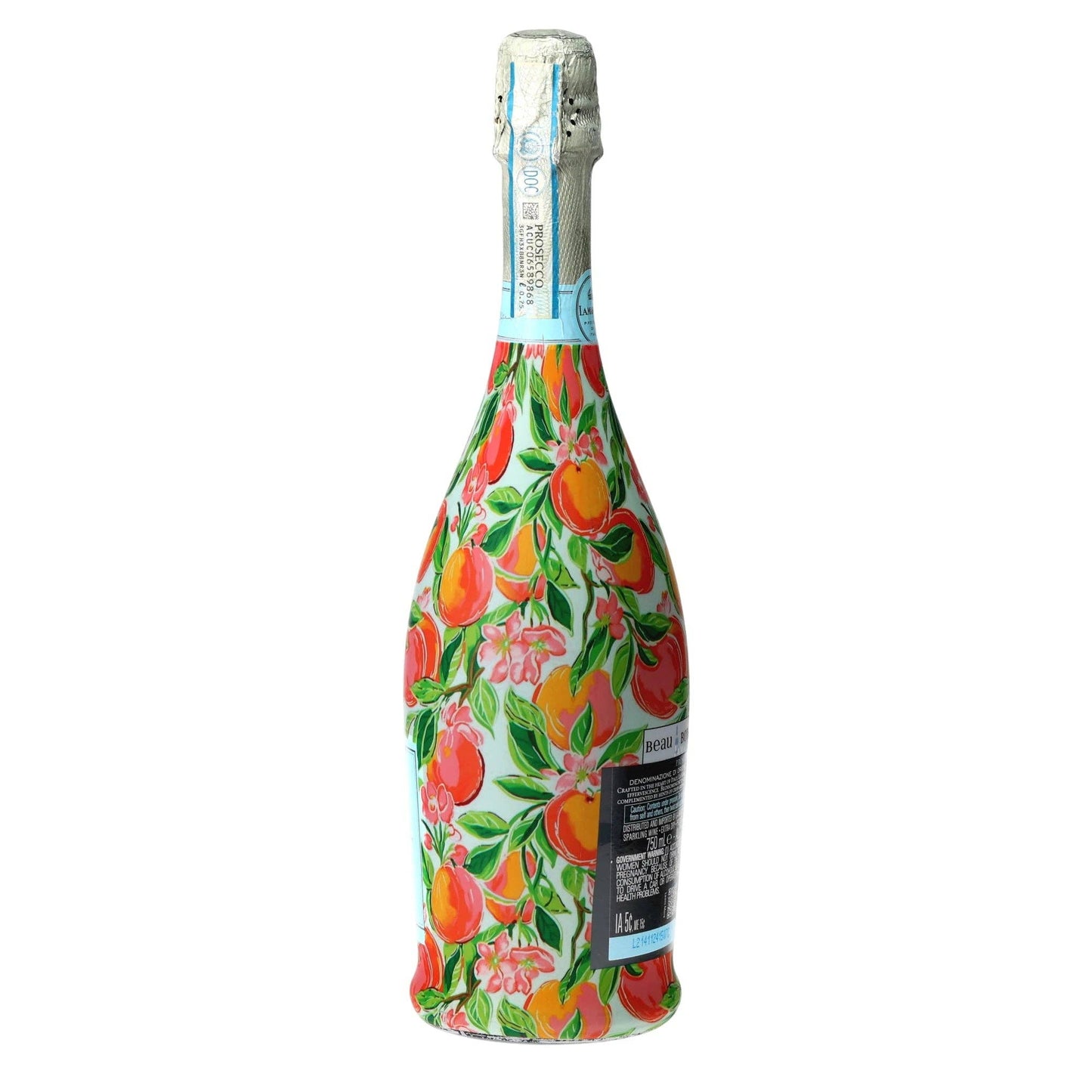 Peach Blossom Grove Prosecco Bottle Wrap