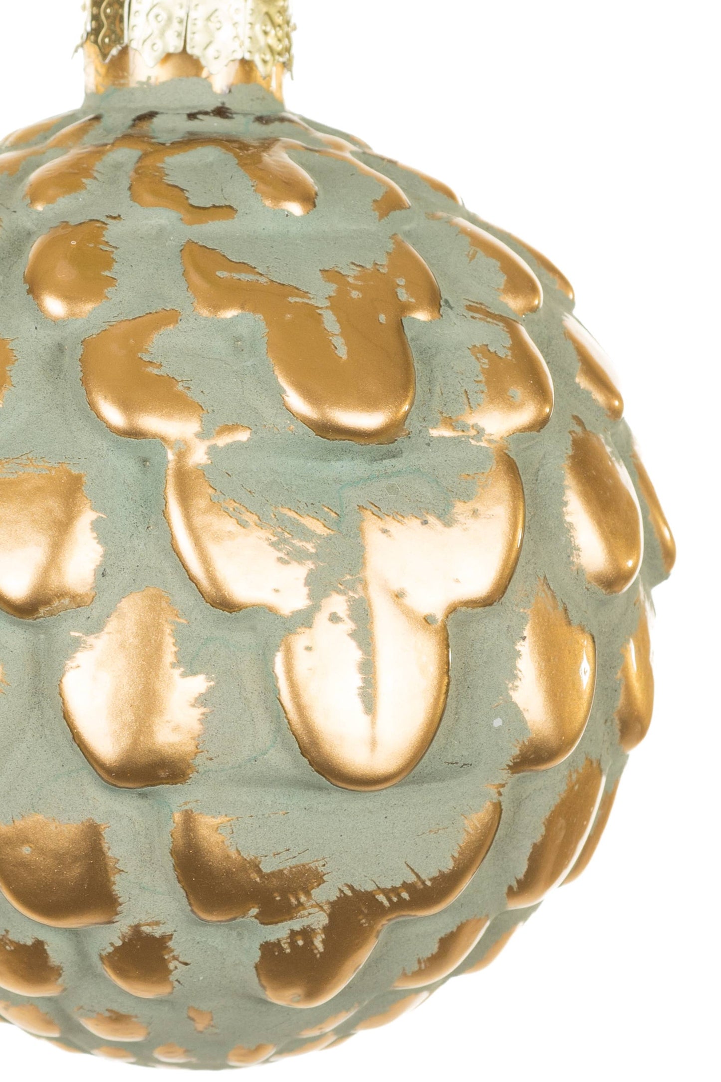 NEW-Clay Green Ball Ornament