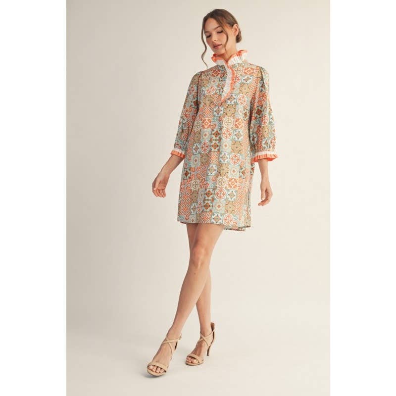 Print Shift Dress