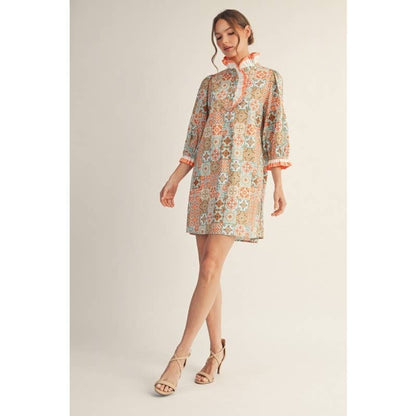 Print Shift Dress