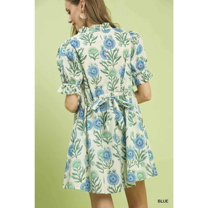 Floral Puff Sleeve Dress