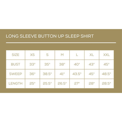 Nutcracker Waltz Long Sleeve Button Up Sleep Shirt   White/Multi   -Asst.