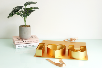 I Love You Fillable Letters Box with Ribbon