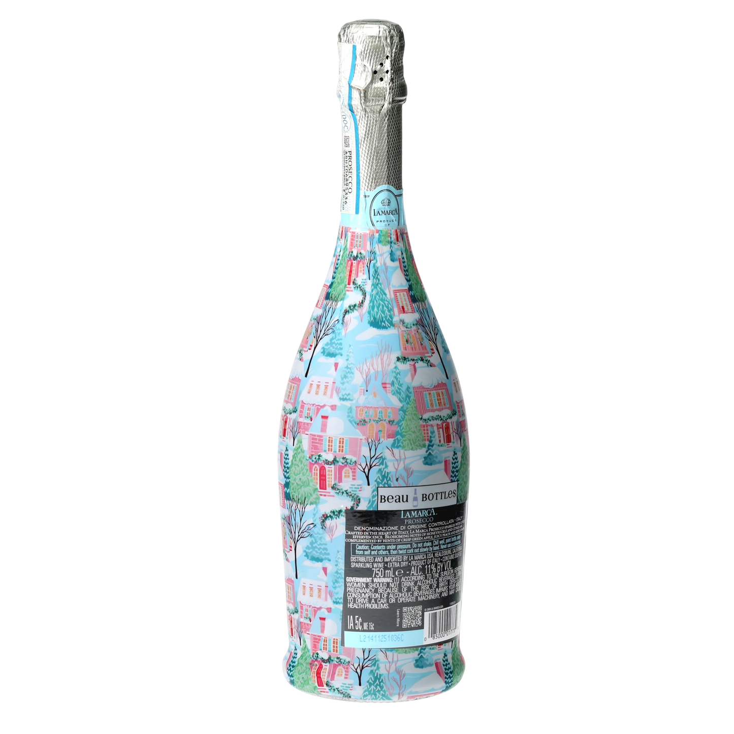 Home for the Holidays Prosecco Bottle Wrap