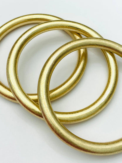 CHIC - Bold Vintage Bangles (set of 3)(matte gold) BR511