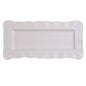 Perlette Cream Melamine Rectangular Platter 19 in  x 9 in