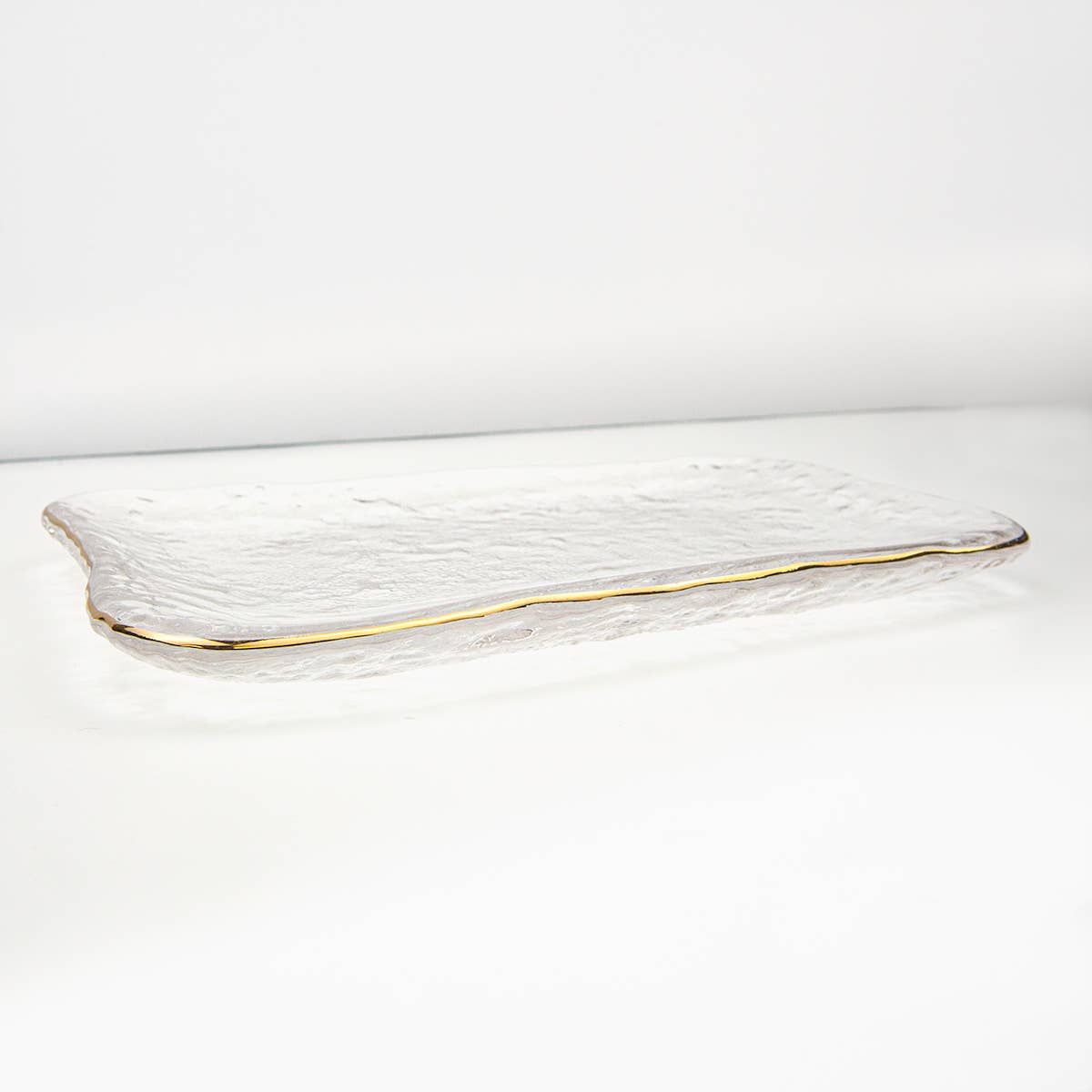 Saint Germain Serving Dish   Clear/Gold   9.3x.7x5.7