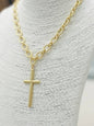 GOLDEN - Traditional Cross Necklace (vintage gold)
