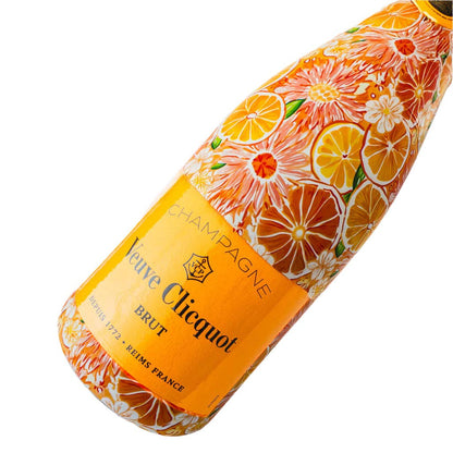Beau Bottles Preppy Watercolor Oranges - Champagne Collection