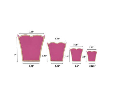 Gracie Scarlett Square Cachepot Planter Blue