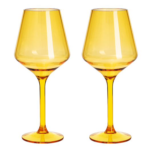 Floating Acrylic Plastic Stemmed Wine Glass