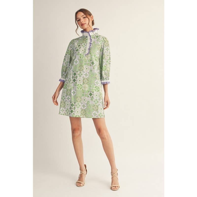 Print Shift Dress