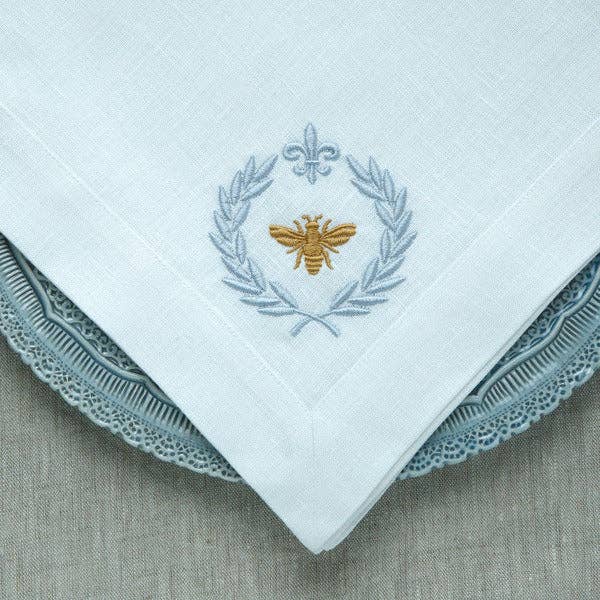 Italian Bee Large Linen Napkin