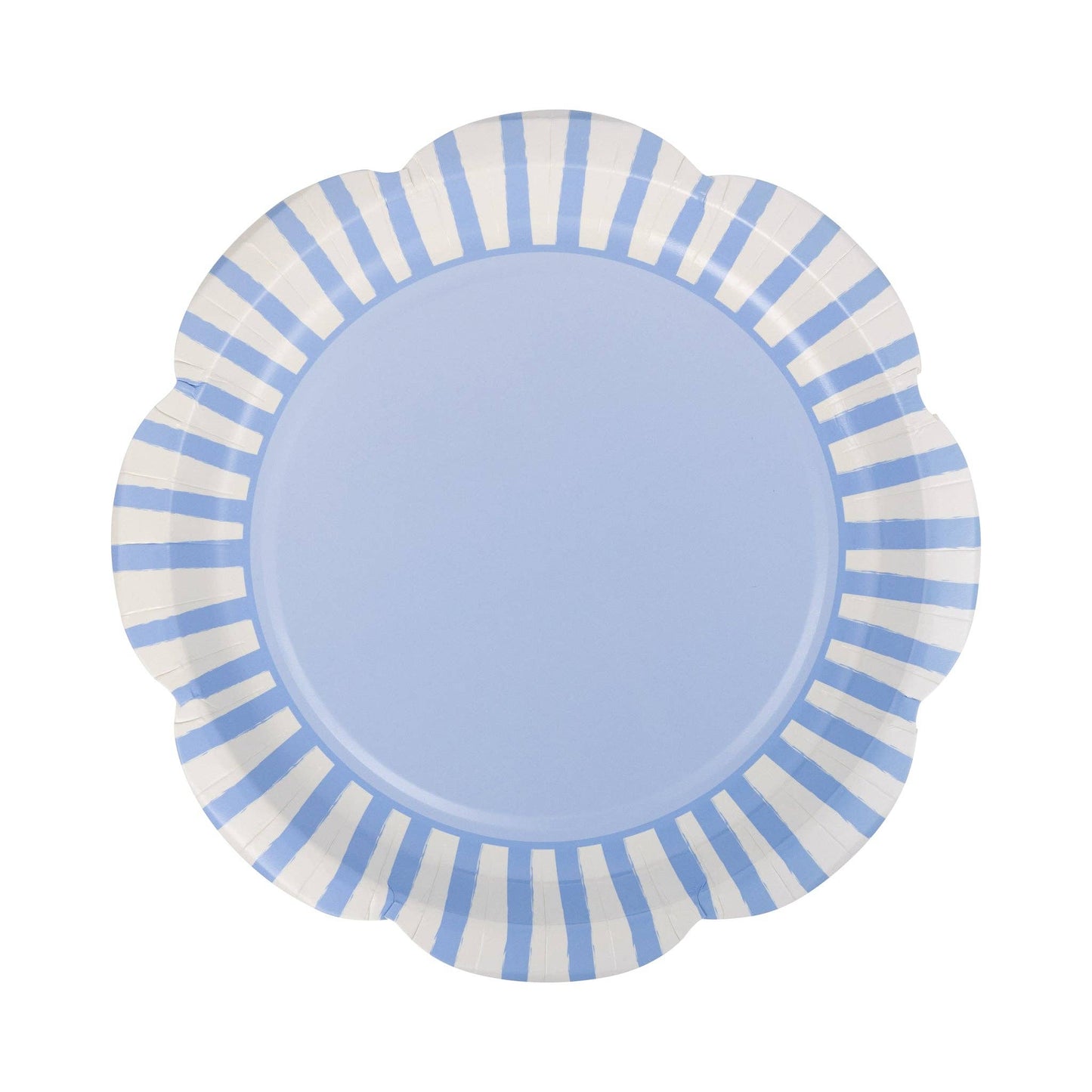 PAR1113 - Blue Striped 9" Scallops