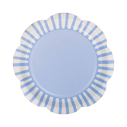 PAR1113 - Blue Striped 9" Scallops